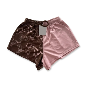Women's Mid Elastic Waist Breathable 100% Cotton Hot Shorts Running Shorts Digital Printing - Product Image 1