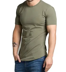 Wholesale High Quality Design Your Own Fitness Muscle Fit Casual Blank Plain T-Shirts