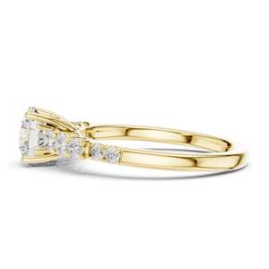 Bague de fiançailles en diamant de laboratoire rond brillant de 1,40 carat, clarté VVS-VS EF, or 18 carats, 14 carats, 10 carats et argent 925, rose, jaune - Product Image 6