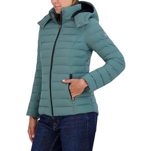 Chaqueta Acolchada para Mujer, Talla Personalizada, Estilo Moderno, Múltiples Colores, Diseño de Cremallera a la Moda, Chaqueta Tejida Abrigada para Invierno - Product Image 3