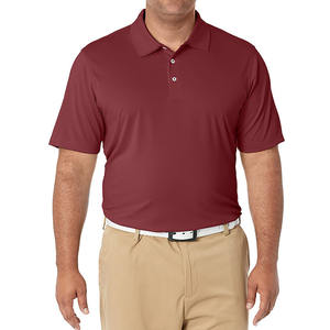 Golf pour hommes à séchage rapide de haute qualité pour polos Logo personnalisé respirant Polyester Spandex motif solide prix d'usine en gros - Product Image 4