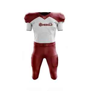 Base personalizada 100% poliéster uniformes de fútbol americano conjuntos de ropa deportiva transpirable patrón 3D de talla grande sublimación impresa - Product Image 5