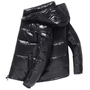 Nueva Chaqueta Acolchada de Lona Impermeable y Transpirable para Invierno 2024, con Capucha, Ligera, Cálida y Cómoda, en Color Negro - Product Image 2