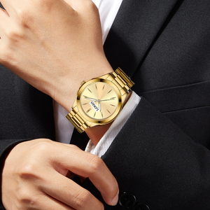 Orologi da Coppia al Quarzo con Logo Personalizzato, Stile Antico, in Acciaio Inossidabile, Impermeabili, Eleganti, Design Doppio, Stile Sportivo con Lancette per Uso Esterno - Product Image 5