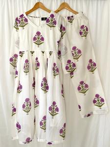 Forest Green Jhaal <b>Kurti</b> and Pants Co-ord Set High End Quality Indian Fashion Styling Ladies' Silk Salwar for Adults - Product Image 5