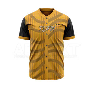Uniforme de Béisbol de Poliéster 100% Transpirable de Secado Rápido y Alta Calidad con Diseño Nuevo, Color y Logotipo Personalizados, Servicio OEM - Product Image 3