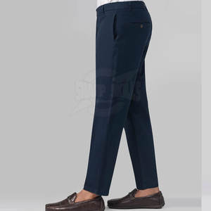 กางเกงผ้าฝ้ายผู้ชายดีไซน์ตรงแบบลำลองที่ยั่งยืนและมีสไตล์ผ้าใบสำหรับขายออนไลน์ - Product Image 3