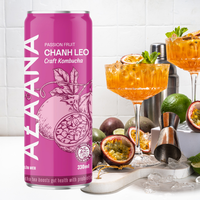 Kombucha Topverkoop Passiefruit Gezonde Dranken Niet-Alcoholisch Klaar Om Te Drinken Van Vietnam Fabrikant