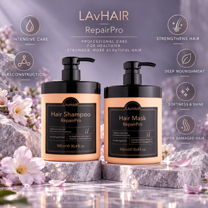 LAvHAIR RepairPro set de cuidado intensivo y reconstrucción para cabello dañado 900 ml - Product Image 3