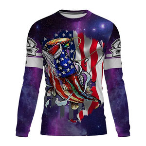 Men Upf 50+ UV Protection Short Sleeve Fishing Wear for Adult Custom Logo Sublimation Fishing <b>Shirt</b> Quick Dry <b>T</b> <b>Shirts</b> - Product Image 4