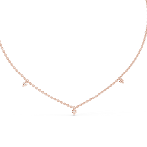 Collier en diamant de laboratoire 0,305 CT, pendentif chaîne en diamant VVS-VS EF, or 18 carats, 14 carats, or rose, or jaune, or blanc, luxe, haute joaillerie - Product Image 5