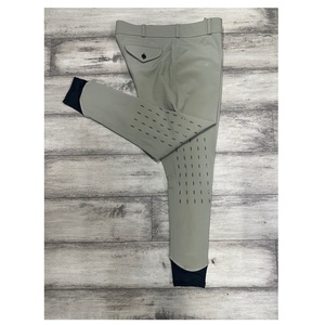 Pantalones de montar con parche para la rodilla de silicona para hombre, Color Beige, disponible a precio asequible, de exportación desde la India - Product Image 4