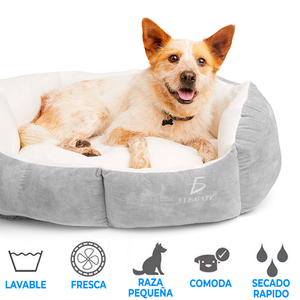 Cuccia per Animali Domestici Taglia Media XL per Cani e Gatti, Cuscino Imbottito Durevole in Bambù, Design Solido per un Sonno Confortevole - Product Image 6