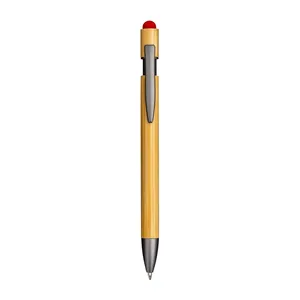 Penna Personalizzata in Bambù e Metallo Lucidato, Gadget Promozionale - Product Image 3
