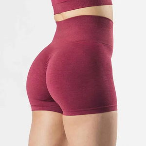 Alta calidad mujeres Fitness Activewear 4 Way Stretch Seamless Yoga Shorts Workout Scrunch Butt Shorts - Product Image 1