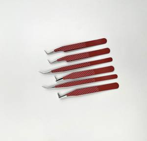 Professional <b>Eyelash</b> <b>Tweezers</b> in Low Price Top High Quality Beauty Tools <b>Eyelash</b> <b>Tweezers</b> best grip <b>eyelash</b> <b>tweezer</b> beige color - Product Image 3