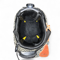 Casque d'équitation pour adultes Geoffrey GF Model Custom Logo avec coque en fibre de verre fabriqué au Pakistan pour les courses d'équitation polo