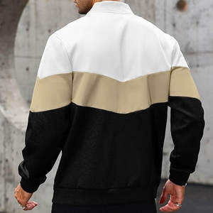 Gran oferta, chaqueta Bomber de algodón vaquero ajustada para hombre, estilo Vintage, cuello levantado, logotipo frontal con cremallera para ropa de abrigo de invierno - Product Image 3