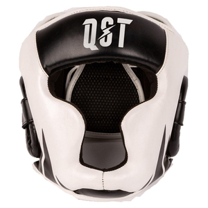 Lightweight Full Face Boxing Helmet Adjustable Leather Head Guard with <b>Ear</b> Protection for Training and Competition - Product Image 1