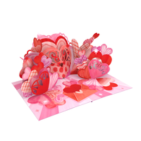 Cartes de Saint-Valentin Carte de voeux pop-up 3D personnalisée avec enveloppes pour événements amoureux Thème d'anniversaire et artisanat en papier