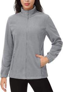 Chaqueta de Forro Polar Ligera y Transpirable de Secado Rápido con Cierre para Mujer, Ropa de Invierno Suave y Funcional con Bolsillos - Product Image 2