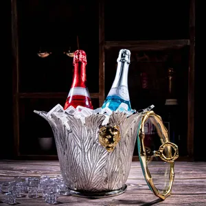 Cubo de Hielo Hecho a Mano, Cubo de Hielo Grande Ecológico para Champán de Primera Calidad con Soporte de Diseño para Decoración de Lujo, Zahid Exports - Product Image 2