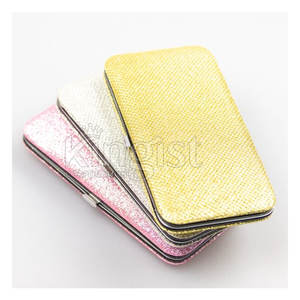 Étui à pinces en acier inoxydable avec logo personnalisé pour extensions de cils marque privée conception personnalisée outils de beauté - Product Image 1