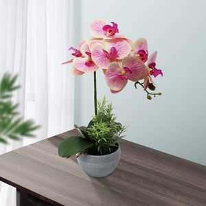 Orquídeas amarillas de 38 pulgadas, flores artificiales, espray de Phalaenopsis de tacto Real, mayoristas comerciales para graduación, venta al por mayor - Product Image 1
