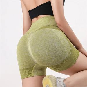 Mallas de Yoga de cintura elástica con forma personalizada, ropa de entrenamiento físico de talla grande para mujer, mallas de algodón sólido que absorben el sudor con logotipo - Product Image 5