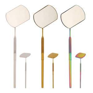 Miroir cosmétique de bureau rectangulaire pour le maquillage des extensions de cils avec revêtement plasma carré - Product Image 6