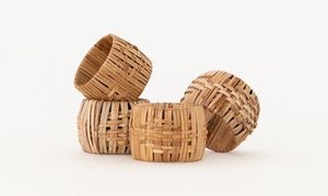 Handmade Rustic Rattan Napkin Ring For Elegant Farmhouse <b>Table</b> Setting And Special <b>Occasions</b> Such As Weddings And Dinner Parties - Product Image 2