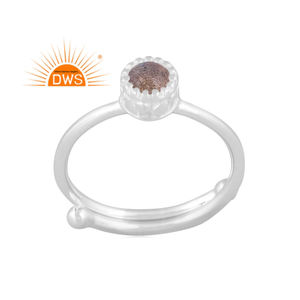 Latest Design Fine Sterling Silver Natural Labradorite Gemstone <b>Adjustable</b> <b>Ring</b> Custom Jewelry For Women Gift For Her - Product Image 1