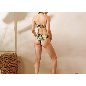 ชุดว่ายน้ำบิกินี bandeau XL กางเกงว่ายน้ำชายหาดที่ยั่งยืนแบบปกปิดมีตัวอักษรลายผลไม้ UPF 50ขึ้นไปโลโก้ตามสั่ง - Product Image 2