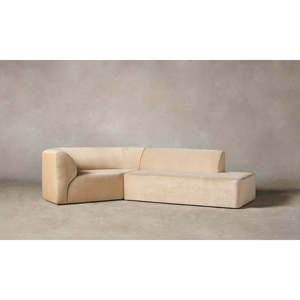Canapé d'angle extensible Arcana en cuir véritable et tissu, meubles pour salons - Product Image 1
