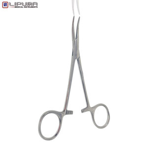 Fórceps hemostáticos Premium de 5 pulgadas, instrumentos quirúrgicos de alta calidad plateados curvos, precios al por mayor, profesionales médicos - Product Image 3