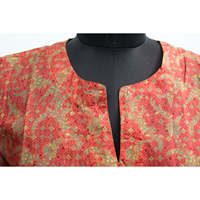 Tuniques en soie indienne à col en V pour femmes, mode bohème, lot en gros, hauts en tissu mousseline, chemisiers, sari