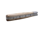 Couteau de poche pliant à lame droite en acier Damas de qualité industrielle, manche en bois, garantie 3 ans, pour le camping et la survie