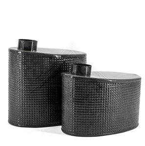 แจกันดอกไม้โลหะกันสนิมและมีคุณภาพดีขนาดแตกต่างกันเคลือบทนทานเหมาะสำหรับการตั้งค่าในร่มและกลางแจ้ง - Product Image 1