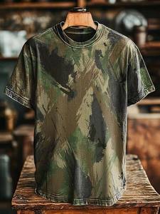 T-shirt d'été en tricot à manches courtes pour hommes, impression numérique, mode décontractée, style multiple, tissu doux, tenue de rue - Product Image 5