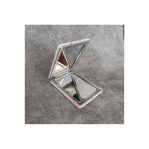 Specchio tascabile borsa per il trucco rosa da viaggio specchio portatile lente d'ingrandimento cosmetico compatto