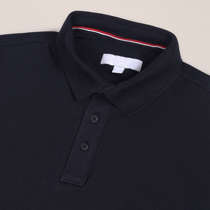 Ropa de calle informal 2023 Material de algodón de alta calidad OEM ODM Hombres Color sólido Polo Golf Camiseta - Product Image 6