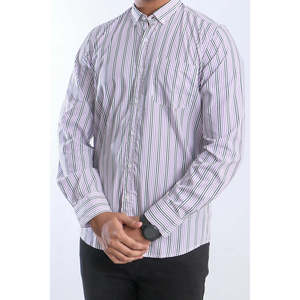 Camisas de vestir de estilo occidental ODM de algodón 100% informales para hombre XL a 6XL Cierre de un solo pecho con diseño de botón de cuello mandarín - Product Image 4