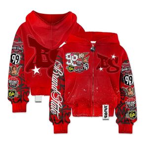 Sudaderas personalizadas lavadas con ácido de alta calidad con logotipo serigrafiado Diseños personalizados Ajuste relajado Ropa atractiva - Product Image 4