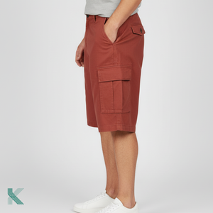 กางเกงขาสั้นผ้าฝ้ายทอฝ้าย97% 3% สแปนเด็กซ์กางเกงขาสั้นเกรดพรีเมี่ยมระบายอากาศได้ - Product Image 3