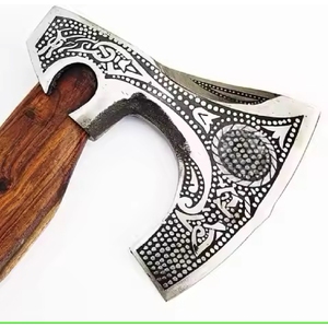 Industrial Grade Premium Quality Multifunctional Viking <b>Axe</b> Handmade Carbon Steel with Wood <b>Handle</b> Latest Arrival Wholesale - Product Image 1