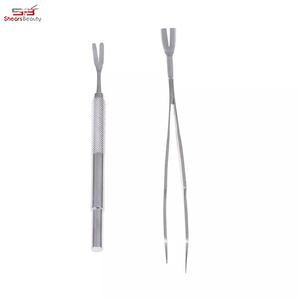 2024 Venta caliente profesional totalmente personalizadaTick Remover Tenedor Pinzas Set Pinzas de acero inoxidable. - Product Image 4
