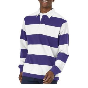 NEW <b>High</b> Quality Custom Rugby <b>Shirt</b> <b>Mens</b> Sewn Stripe Long Sleeve Jersey Twill <b>Collar</b> Rugby Sports Polo Style Rugby <b>Shirt</b> For <b>Men</b> - Product Image 6