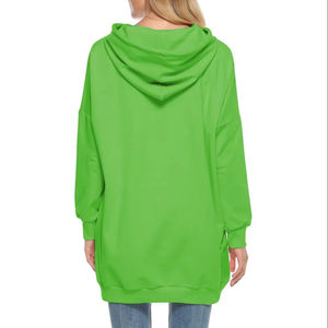 Casual hommes nouveau Logo personnalisé surdimensionné femmes goutte-épaule à capuche 100% coton pull hiver pull longue robe 2024 - Product Image 3