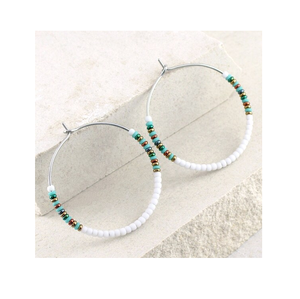 Nouveau design résine boucle d'oreille bohème boucles d'oreilles bijoux creux forme ronde boucles d'oreilles de mode pour la vente - Product Image 5