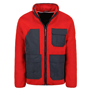 Chaqueta de Forro Polar Transpirable de Moda con Cuello Alto para Invierno, Chaqueta para Hombre de Tela Suave y Cálida, Ajuste Holgado - Product Image 1